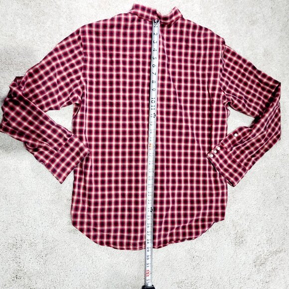 Polo Ralph Lauren Classic Western Pearl Snap Btn Shirt Men L Red Tartan Plaid - Picture 7 of 12